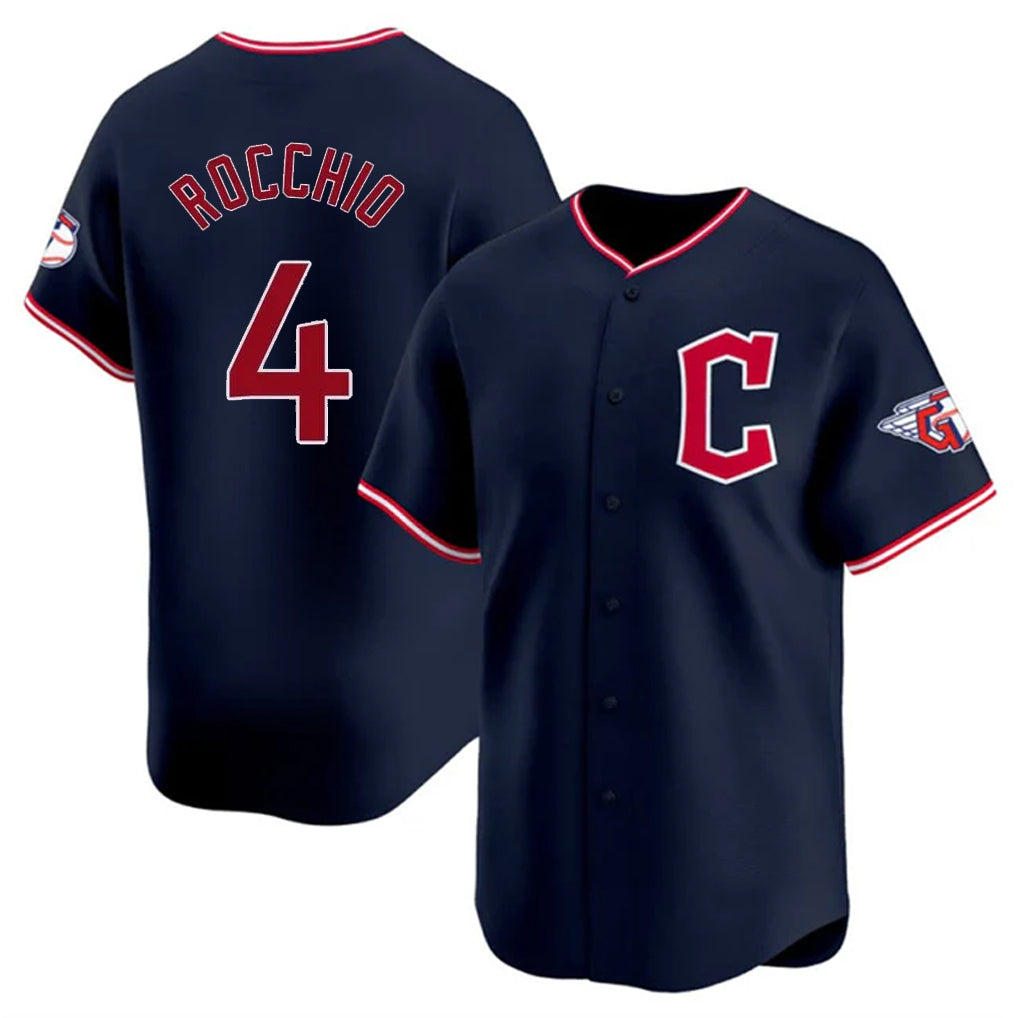 Jamed C.Guardians #4 Brayan Rocchio Player Navy Limited Home Stitched Jerseys