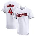 Jamed C.Guardians #4 Brayan Rocchio Player White Limited Elite Home Stitched Jerseys