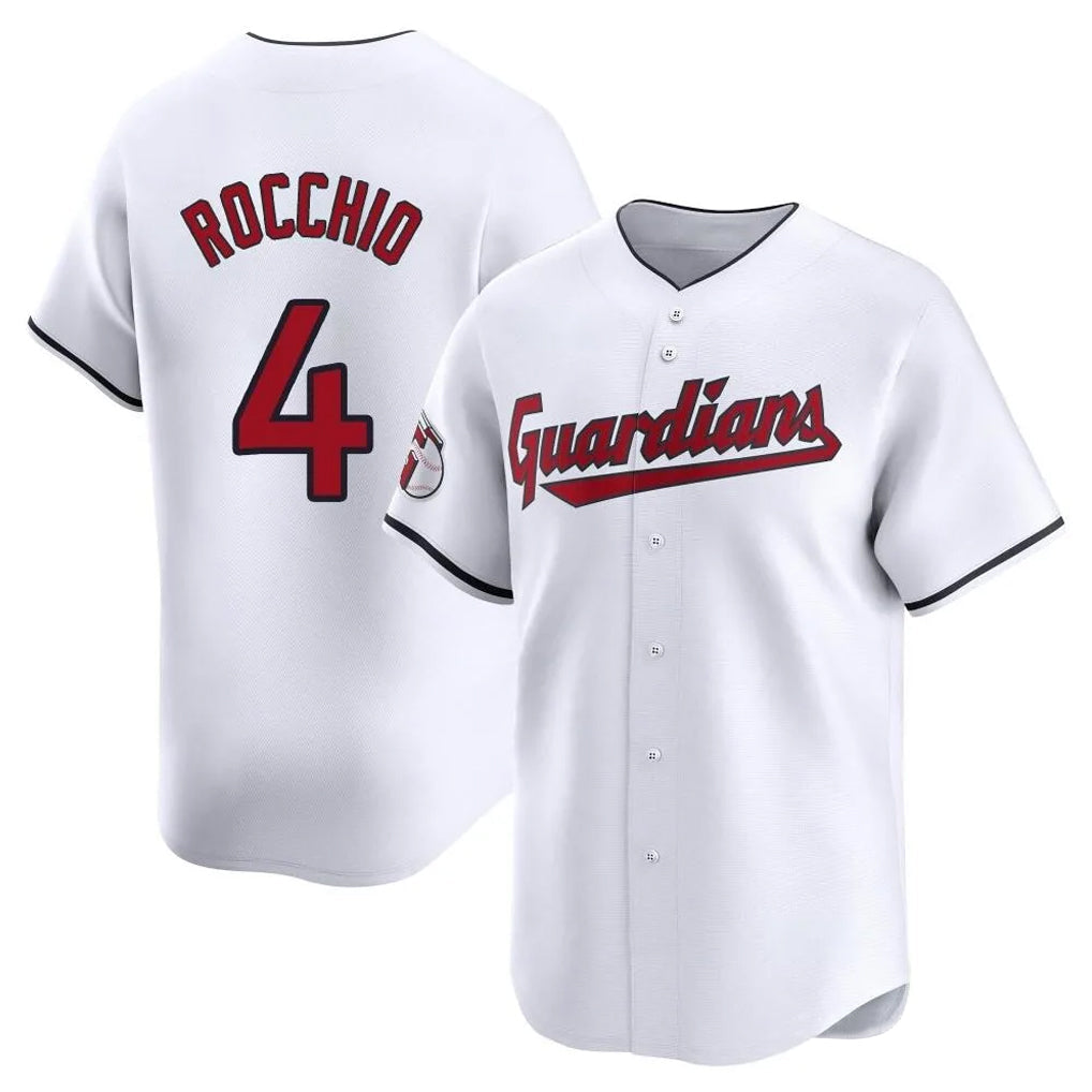Jamed C.Guardians #4 Brayan Rocchio Player White Limited Home Stitched Jerseys