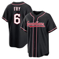 Jamed C.Guardians #6 David Fry Player Black Fashion Out Home Game Stitched Jerseys