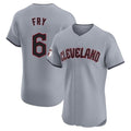 Jamed C.Guardians #6 David Fry Player Gray Road Limited Elite Home Stitched Jerseys