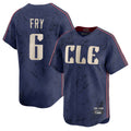 Jamed C.Guardians #6 David Fry Player Navy City Connect Limited Home Stitched Jerseys