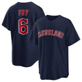 Jamed C.Guardians #6 David Fry Player Navy Game Home Stitched Jerseys