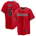 Jamed C.Guardians #6 David Fry Player Red Home Game Stitched Jerseys