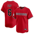 Jamed C.Guardians #6 David Fry Player Red Limited Home Stitched Jerseys