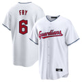 Jamed C.Guardians #6 David Fry Player White Home Game Stitched Jerseys