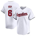 Jamed C.Guardians #6 David Fry Player White Limited Home Stitched Jerseys