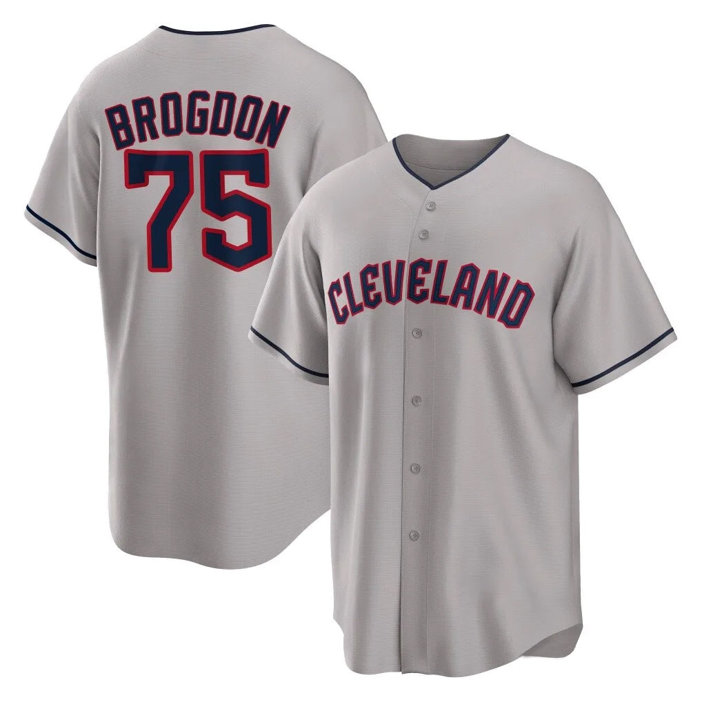 Jamed C.Guardians #75 Connor Brogdon Player Gray Game Home Stitched Jerseys