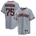 Jamed C.Guardians #75 Connor Brogdon Player Gray Home Game Stitched Jerseys