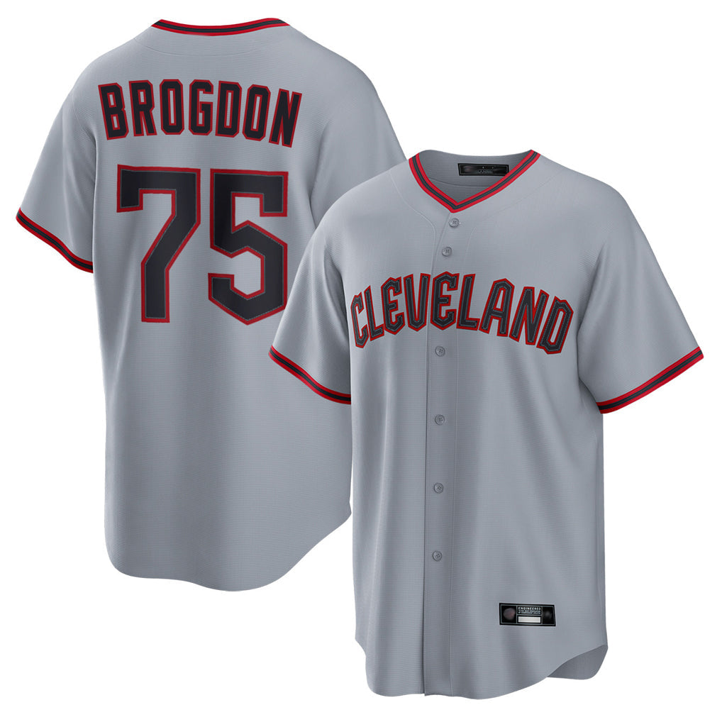 Jamed C.Guardians #75 Connor Brogdon Player Gray Home Game Stitched Jerseys