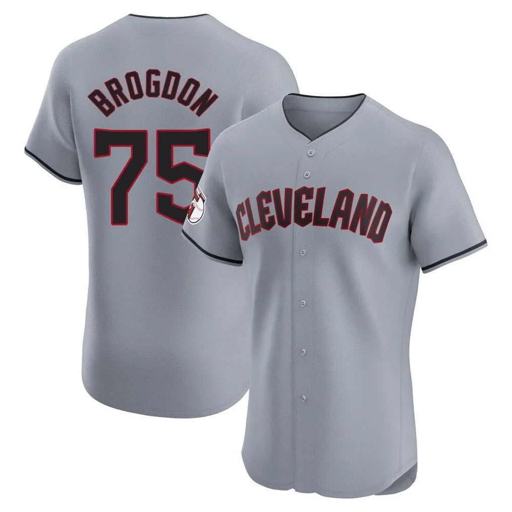 Jamed C.Guardians #75 Connor Brogdon Player Gray Road Limited Elite Home Stitched Jerseys
