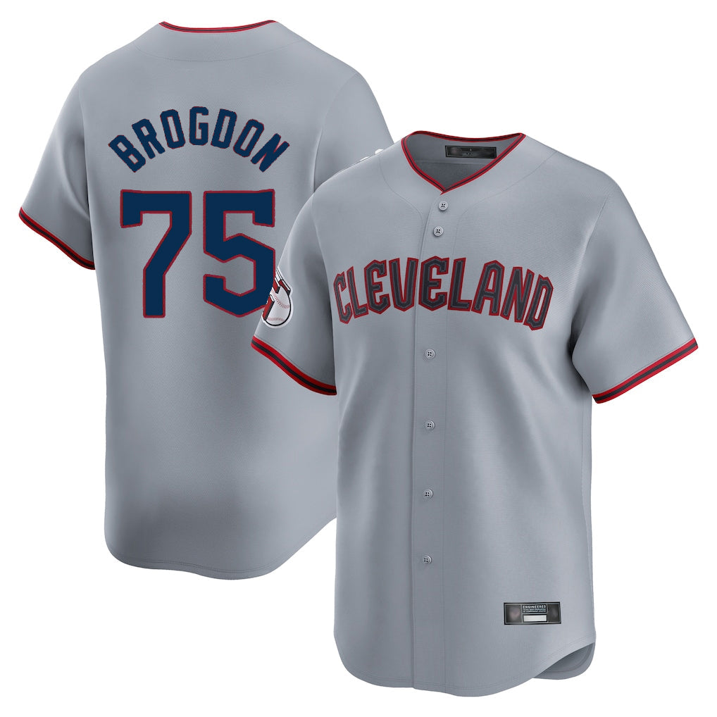 Jamed C.Guardians #75 Connor Brogdon Player Gray Road Limited Home Game Stitched Jerseys