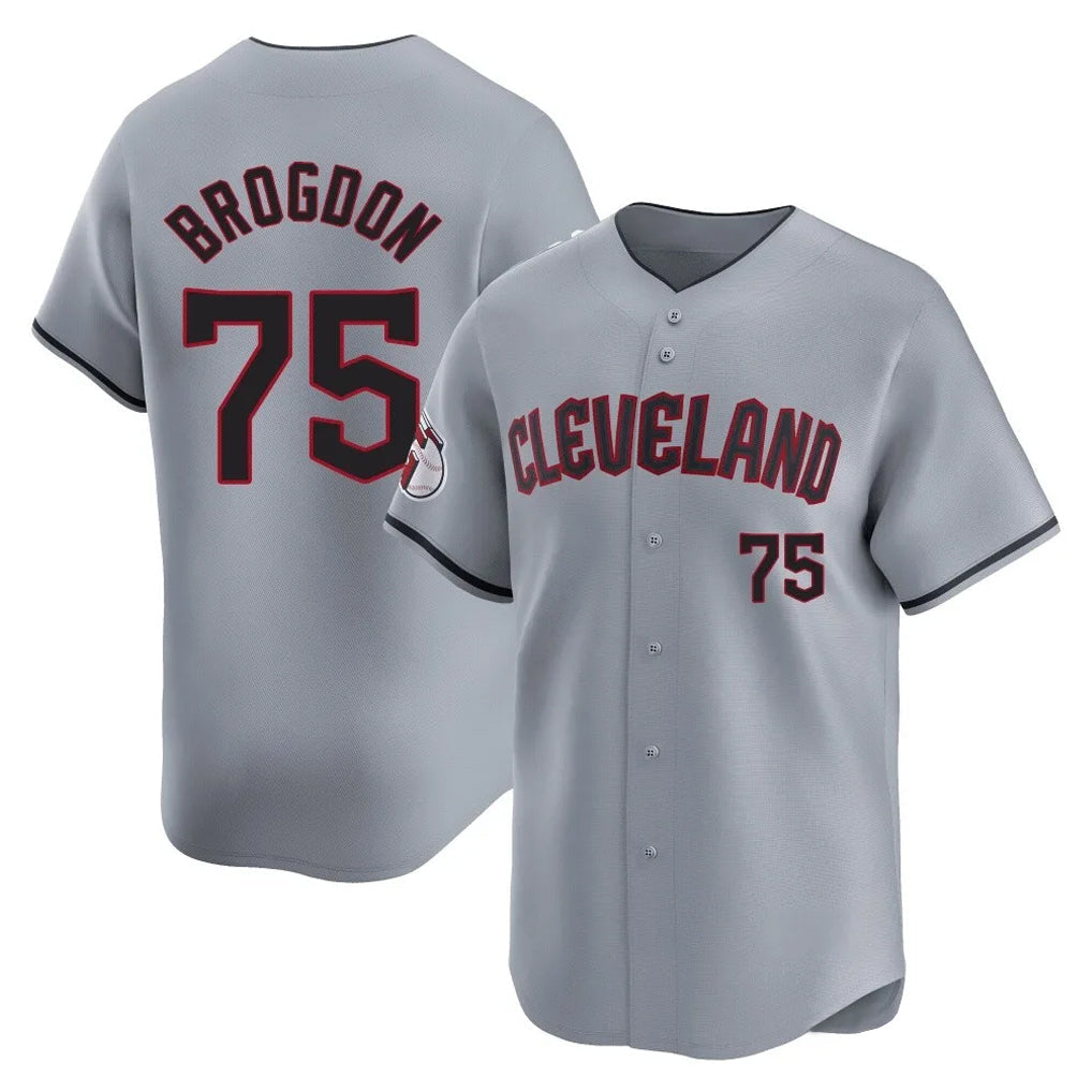 Jamed C.Guardians #75 Connor Brogdon Player Gray Road Limited Home Stitched Jerseys