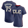 Jamed C.Guardians #75 Connor Brogdon Player Navy City Connect Limited Elite Home Stitched Jerseys