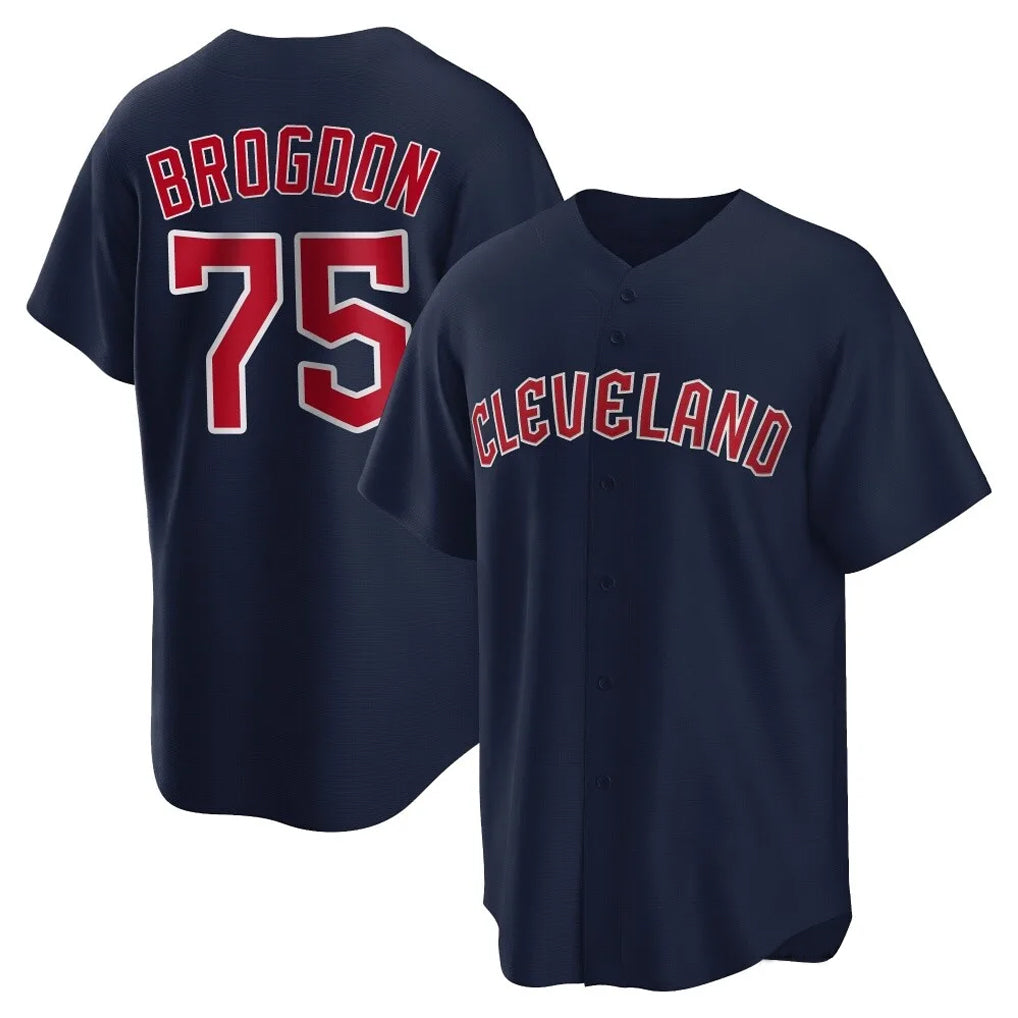Jamed C.Guardians #75 Connor Brogdon Player Navy Game Home Stitched Jerseys