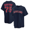 Jamed C.Guardians #75 Connor Brogdon Player Navy Game Home Stitched Jerseys