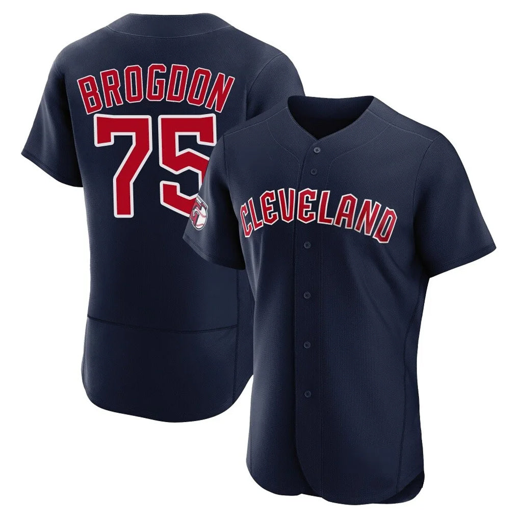 Jamed C.Guardians #75 Connor Brogdon Player Navy Limited Elite Home Stitched Jerseys