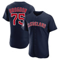 Jamed C.Guardians #75 Connor Brogdon Player Navy Limited Elite Home Stitched Jerseys