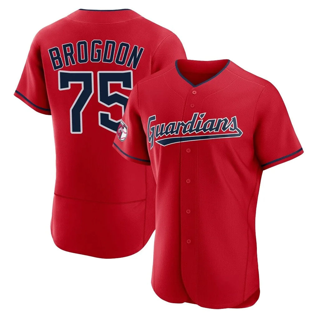 Jamed C.Guardians #75 Connor Brogdon Player Red Limited Elite Home Stitched Jerseys
