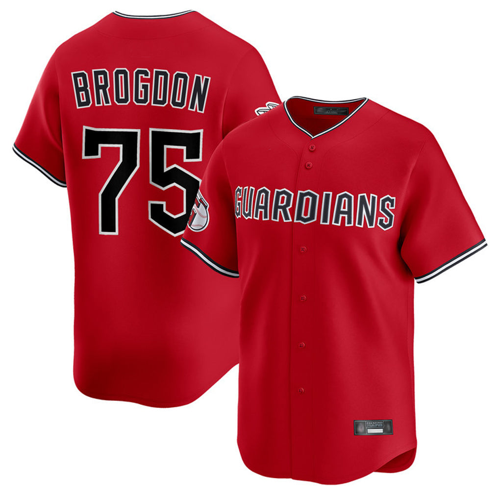 Jamed C.Guardians #75 Connor Brogdon Player Red Limited Home Stitched Jerseys