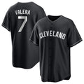 Jamed C.Guardians #7 George Valera Player Black Home Game Stitched Jerseys