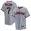 Jamed C.Guardians #7 George Valera Player Gray Home Game Stitched Jerseys