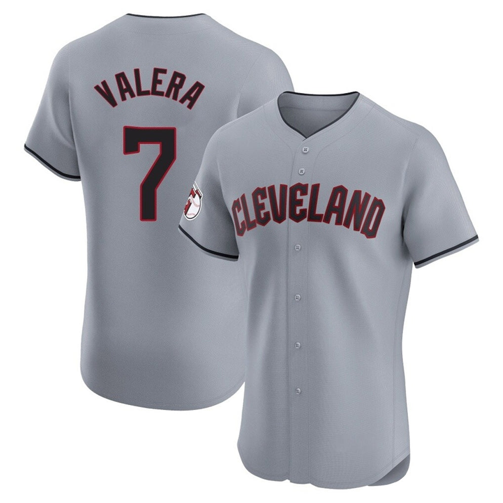 Jamed C.Guardians #7 George Valera Player Gray Road Limited Elite Home Stitched Jerseys
