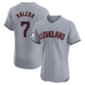 Jamed C.Guardians #7 George Valera Player Gray Road Limited Elite Home Stitched Jerseys