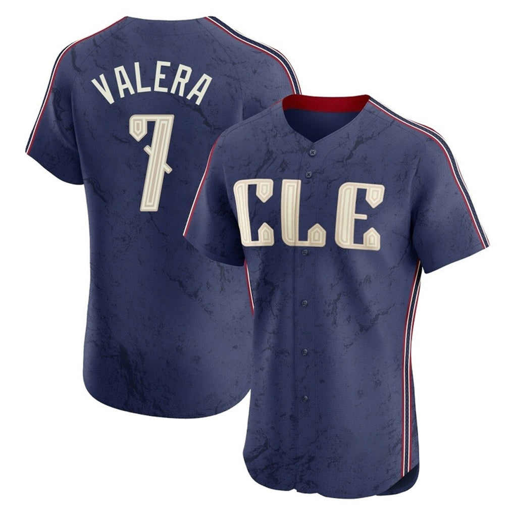 Jamed C.Guardians #7 George Valera Player Navy City Connect Limited Elite Home Stitched Jerseys