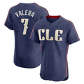 Jamed C.Guardians #7 George Valera Player Navy City Connect Limited Elite Home Stitched Jerseys