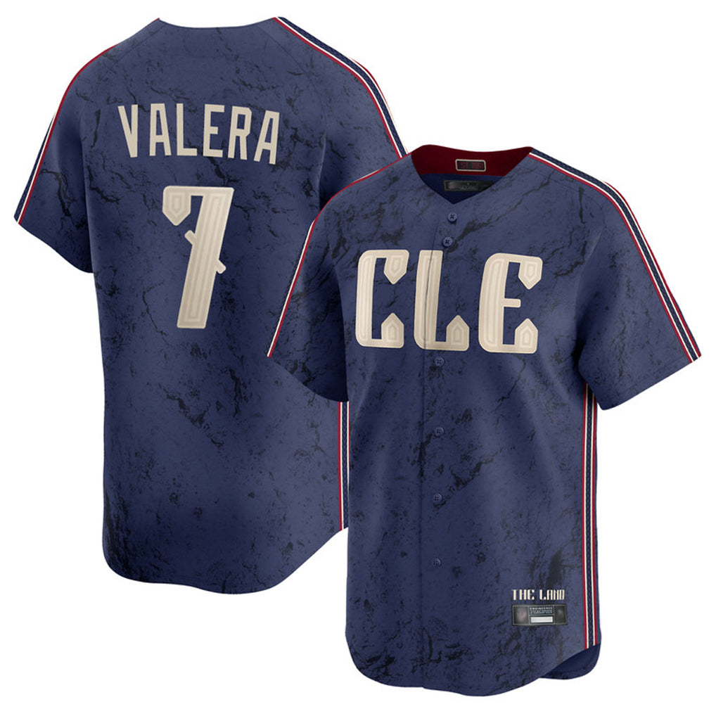 Jamed C.Guardians #7 George Valera Player Navy City Connect Limited Home Stitched Jerseys