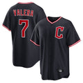 Jamed C.Guardians #7 George Valera Player Navy Home Game Stitched Jerseys