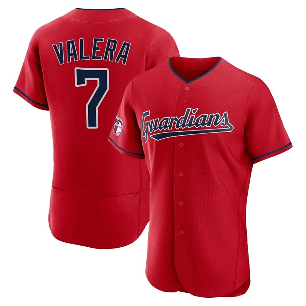 Jamed C.Guardians #7 George Valera Player Red Limited Elite Home Stitched Jerseys