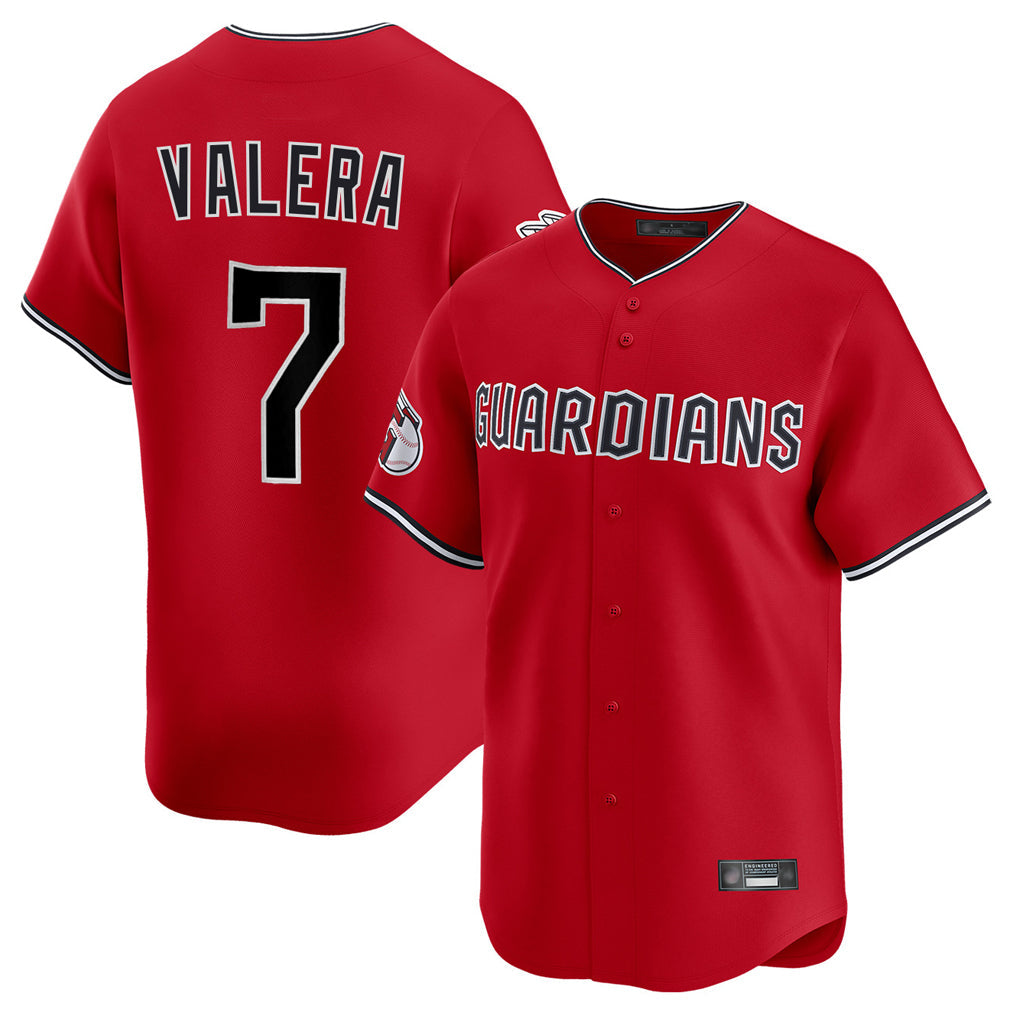 Jamed C.Guardians #7 George Valera Player Red Limited Home Stitched Jerseys
