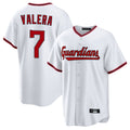 Jamed C.Guardians #7 George Valera Player White Game Home Stitched Jerseys