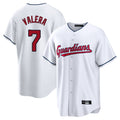 Jamed C.Guardians #7 George Valera Player White Home Game Stitched Jerseys