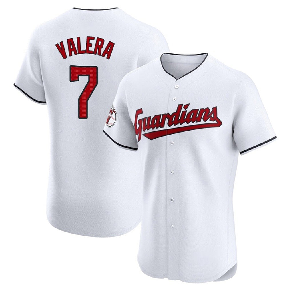 Jamed C.Guardians #7 George Valera Player White Limited Elite Home Stitched Jerseys
