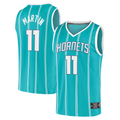 Jamed C.Hornets #11 Cody Martin  Teal Fast Break Replica Jerseys - Icon Edition