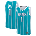 Jamed C.Hornets #1 LaMelo Ball  Teal Fast Break Replica Player Jerseys - Icon Edition