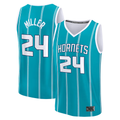 Jamed C.Hornets #24 Brandon Miller  Teal Fast Break Replica Jerseys - Icon Edition