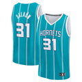 Jamed C.Hornets #31 Tidjane Salaun  Teal 2024  Draft Fast Break Player Jerseys - Icon Edition