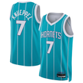 Jamed C.Hornets #7 Kon Knueppel  Teal Swingman Jerseys - Icon Edition