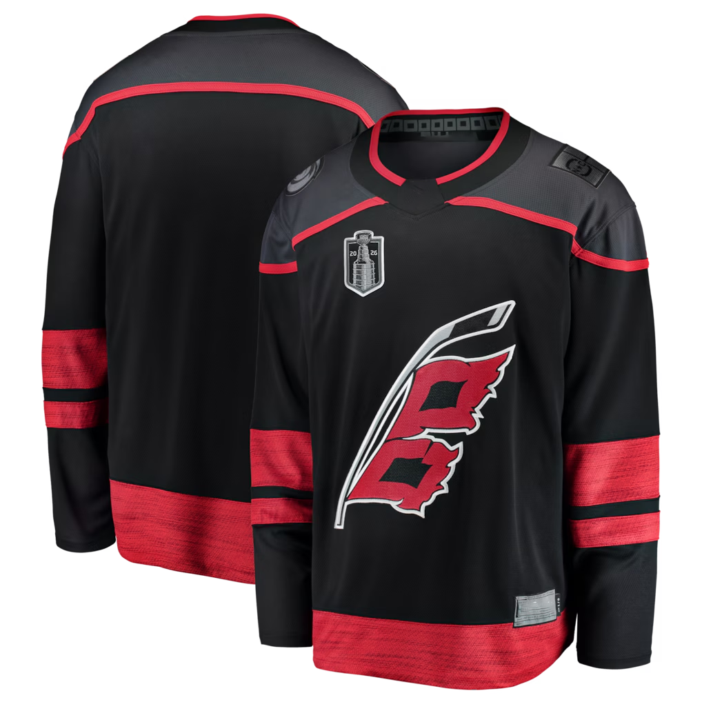 Jamed C.Hurricanes Black 2026 Stanley Cup Final Home Breakaway Stitched Jerseys