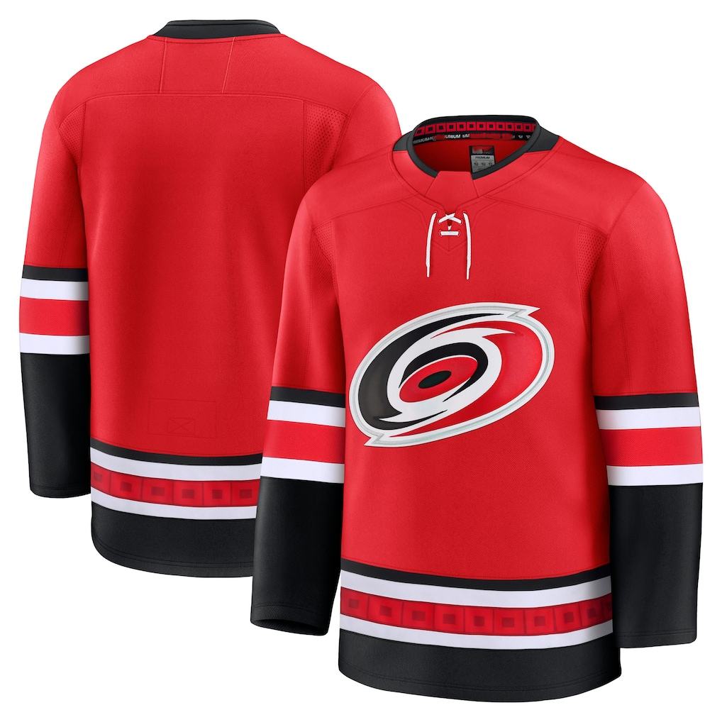 Jamed C.Hurricanes Red Alternate Premium Stitched Jerseys