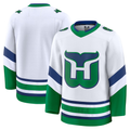Jamed C.Hurricanes White Throwback Premium Stitched Jerseys