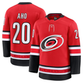 Jamed C.Hurricanes #20 Sebastian Aho Red Alternate Premium Stitched Jerseys