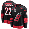 Jamed C.Hurricanes #22 Logan Stankoven Black 2026 Stanley Cup Champions Home Breakaway Stitched Jerseys