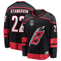 Jamed C.Hurricanes #22 Logan Stankoven Black 2026 Stanley Cup Final Home Breakaway Stitched Jerseys