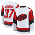 Jamed C.Hurricanes #37 Andrei Svechnikov White Away Premium Stitched Jerseys