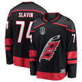Jamed C.Hurricanes #74 Jaccob Slavin Black 2026 Stanley Cup Final Home Breakaway Stitched Jerseys